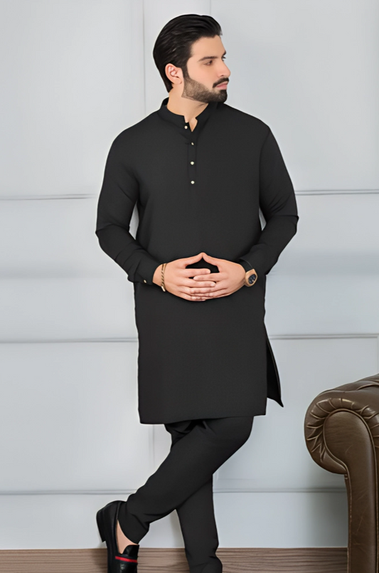 UNSTITCHED 8 POND CHINA BOSKI (BLACK COLOR)